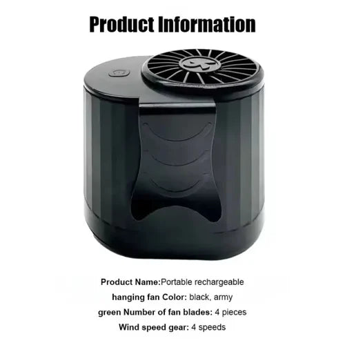 Waist Mounted Fan | Portable Hands-Free Cooling Fan with Powerful Airflow & Long Battery
